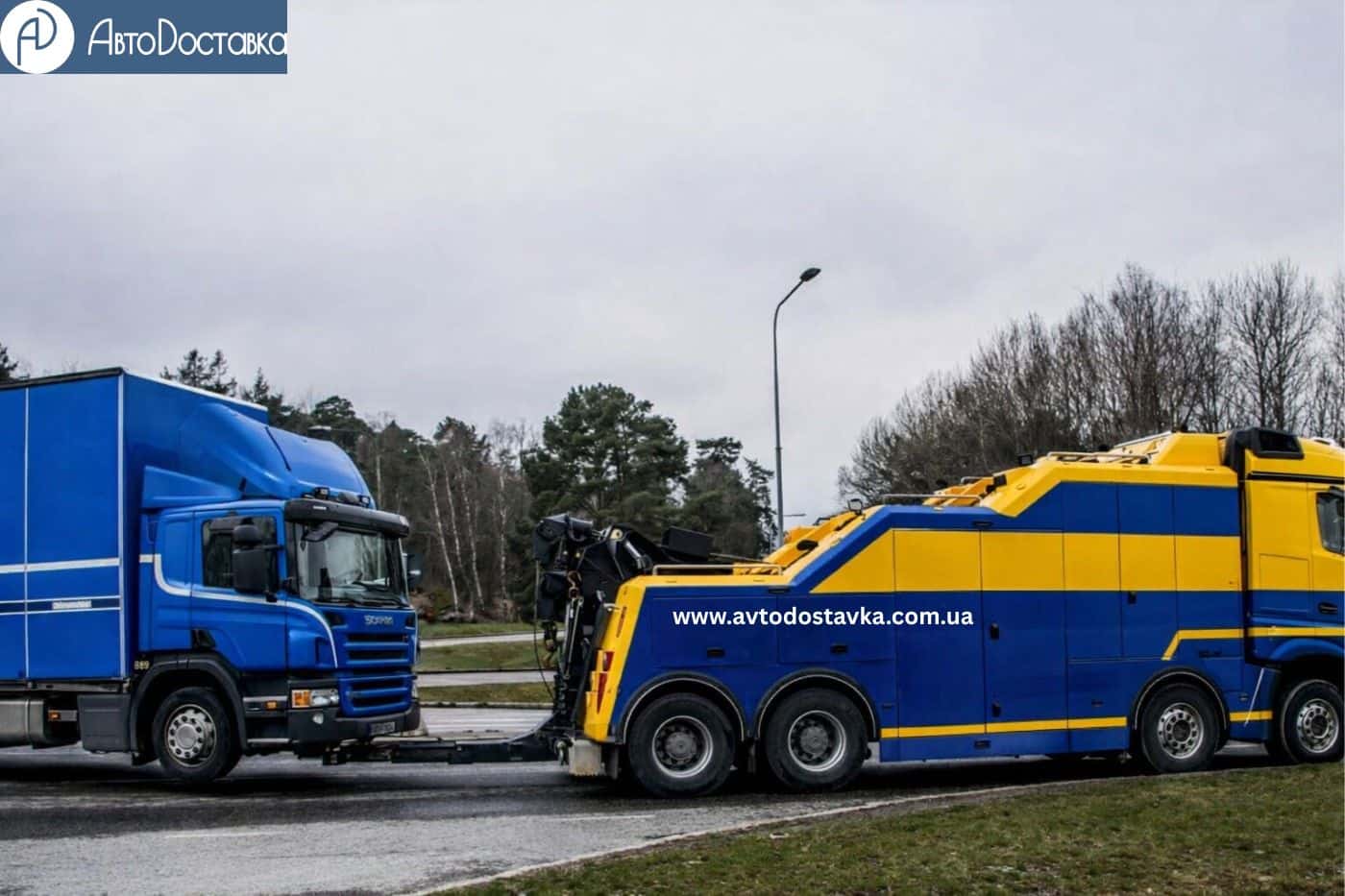 Грузовой эвакуатор Львов фотография